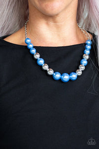 Take Note blue necklace