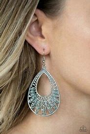 Flamingo Flamenco blue earring