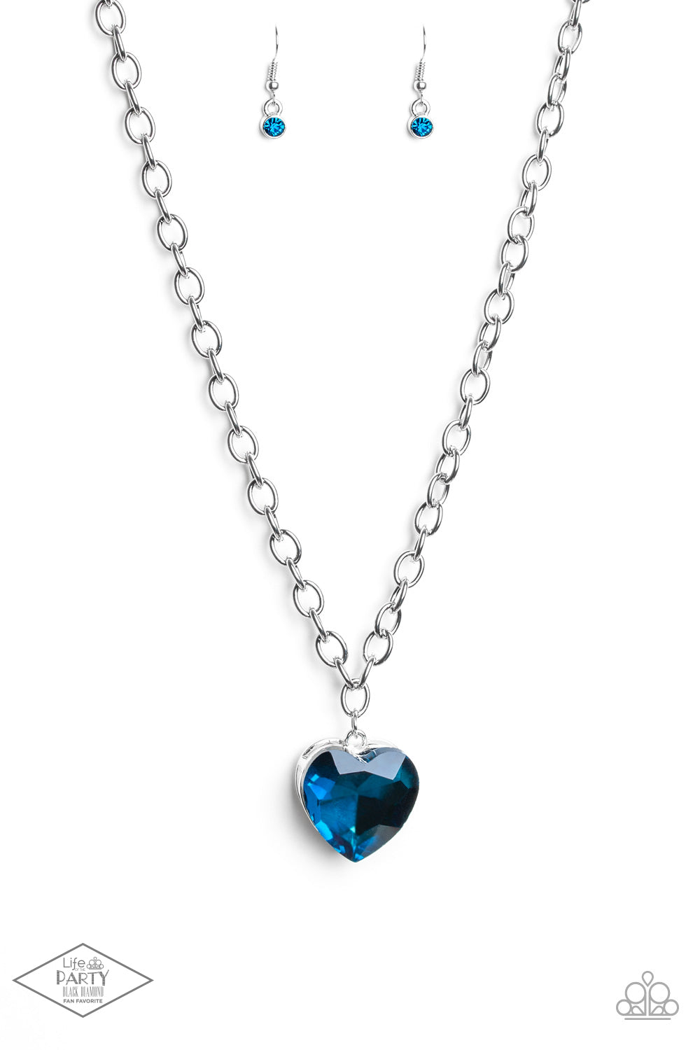 Flirtatiously Flashy - Blue necklace