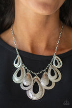 Load image into Gallery viewer, Teardrop Tempest - Silver Necklace
