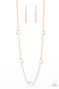 Teardrop Timelessness - Rose Gold Necklace