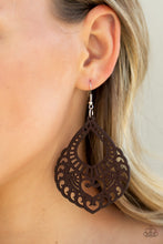 Load image into Gallery viewer, If You WOOD Be So Kind - Brown Earring
