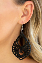 Load image into Gallery viewer, If You WOOD Be So Kind - Black Earring
