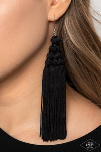 Magic Carpet Ride - Black-Earring