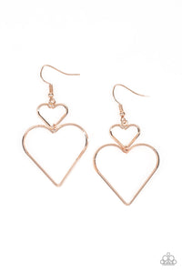 Heartbeat Harmony - Rose Gold earring