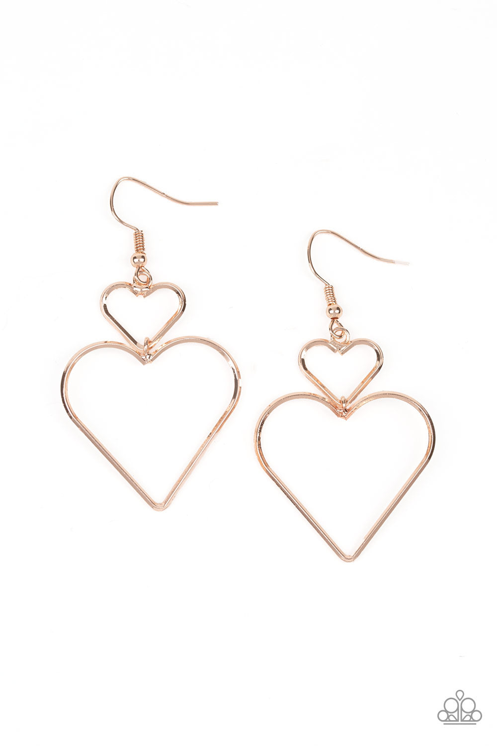 Heartbeat Harmony - Rose Gold earring