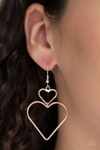 Heartbeat Harmony - Rose Gold earring