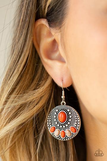 Sandstone Paradise Orange earring