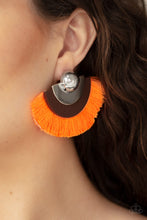 Load image into Gallery viewer, Fan The FLAMBOYANCE - Orange Earring
