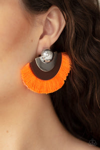 Fan The FLAMBOYANCE - Orange Earring