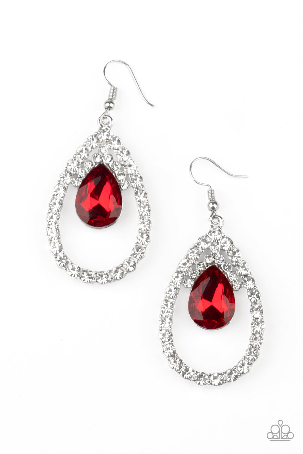 Trendsetting Twinkle - Red Earring