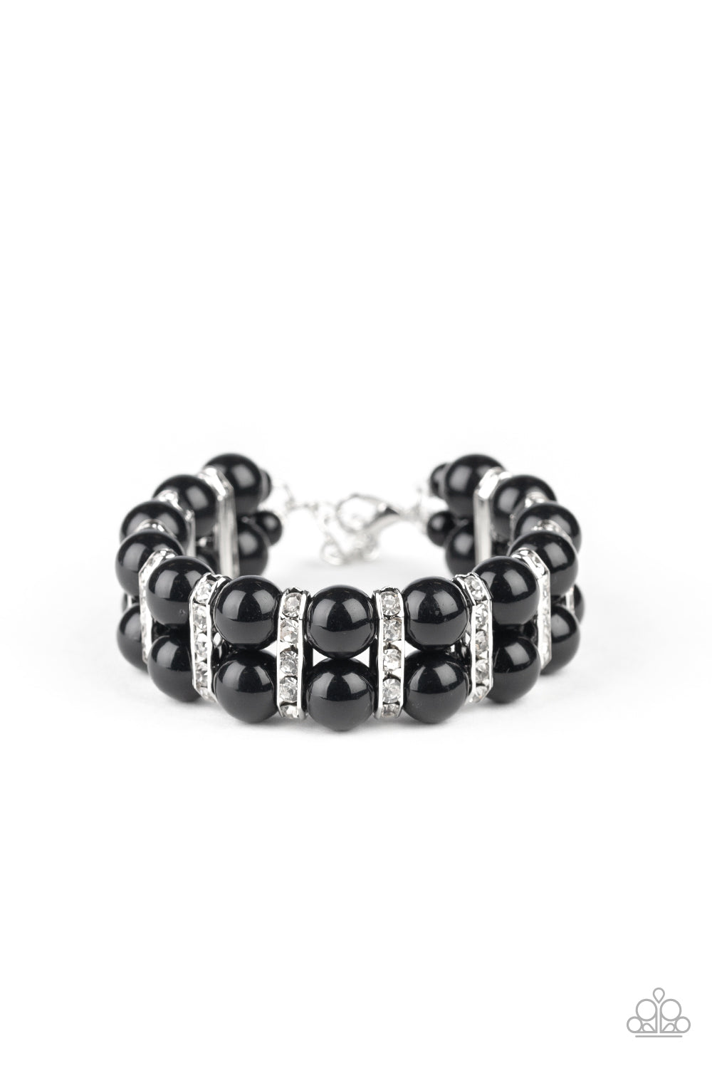 Glowing Glam - Black bracelet