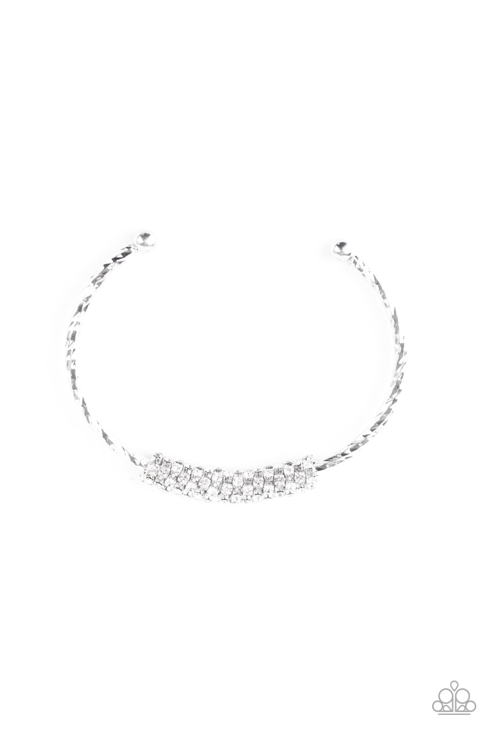 Twinkling Twist - White Bracelet