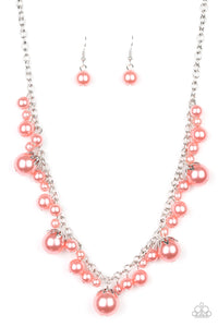 Uptown Pearls - Orange necklace