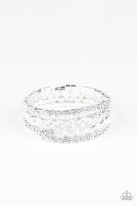 Glam-ified Fashion - White Bracelet