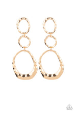 Load image into Gallery viewer, Radically Rippled - Gold Earring
