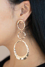 Load image into Gallery viewer, Radically Rippled - Gold Earring
