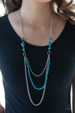 Load image into Gallery viewer, Very Vintage - Blue Necklace
