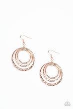 Load image into Gallery viewer, Metallic Ruffle - Rose Gold earring
