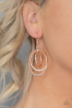 Load image into Gallery viewer, Metallic Ruffle - Rose Gold earring
