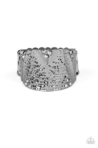 Industrial Indentation - Black Ring