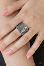 Load image into Gallery viewer, Industrial Indentation - Black Ring
