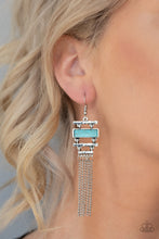 Load image into Gallery viewer, Stone Dwellings - Blue Earring
