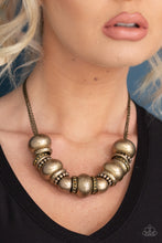 Load image into Gallery viewer, Only The Brave - Brass Necklace

