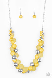 Bubbly Brilliance - Yellow Necklace