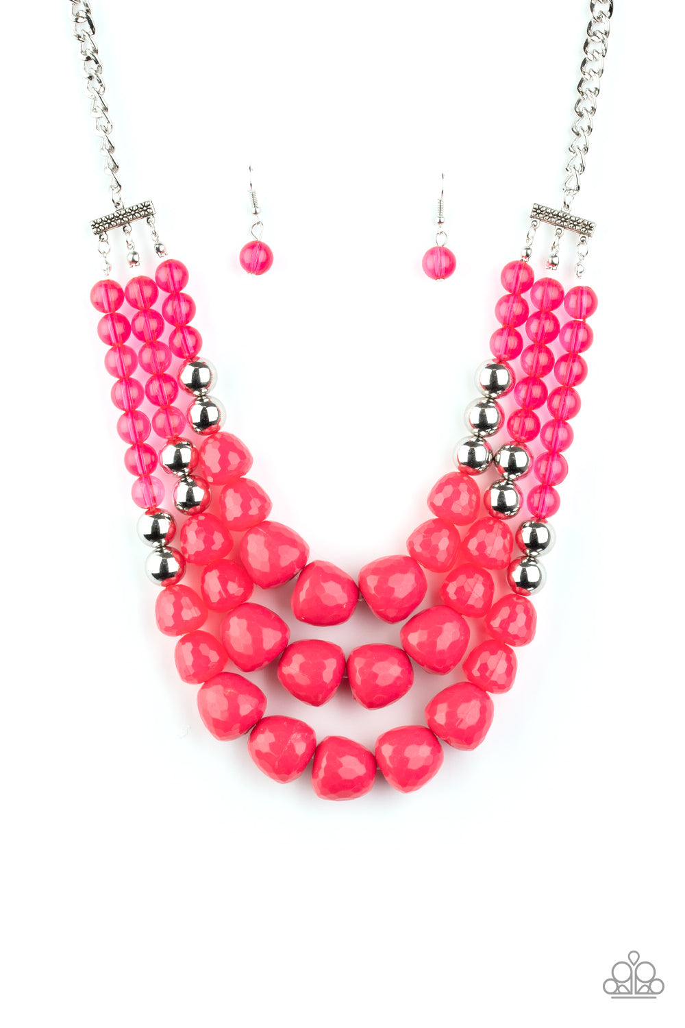 Forbidden Fruit - Pink necklace