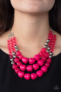 Forbidden Fruit - Pink necklace