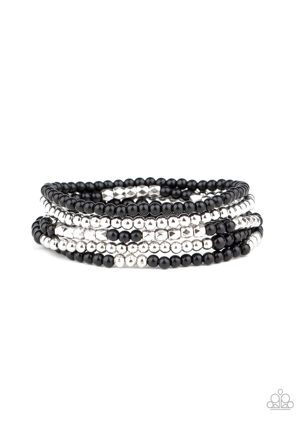 Stacked Showcase - Black Bracelet