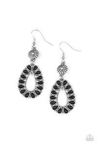 Stone Orchard - Black Earring