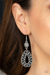 Stone Orchard - Black Earring
