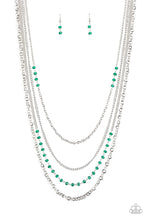 Load image into Gallery viewer, Flickering Lights - Green Necklace

