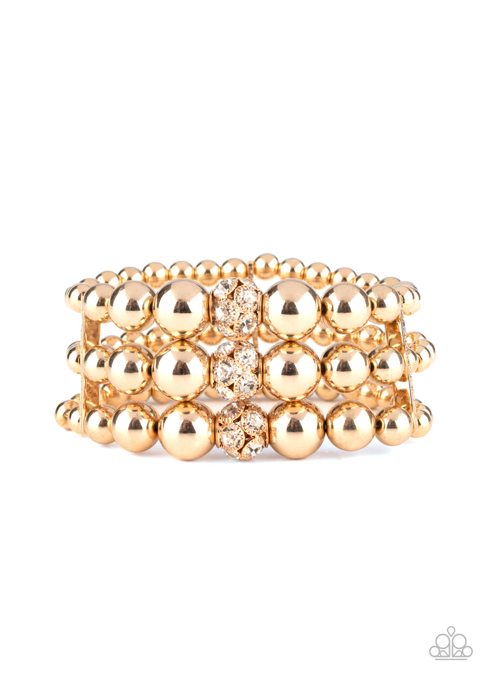Icing On The Top - Gold Bracelet