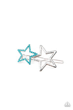 Load image into Gallery viewer, Lets Get This Party STAR-ted! - Blue Hair Clip
