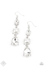 Load image into Gallery viewer, Unpredictable Shimmer - White earring fashion fix
