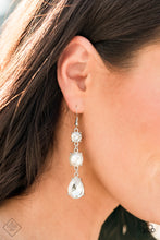 Load image into Gallery viewer, Unpredictable Shimmer - White earring fashion fix

