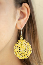 Load image into Gallery viewer, Floral Affair - Yellow Earring
