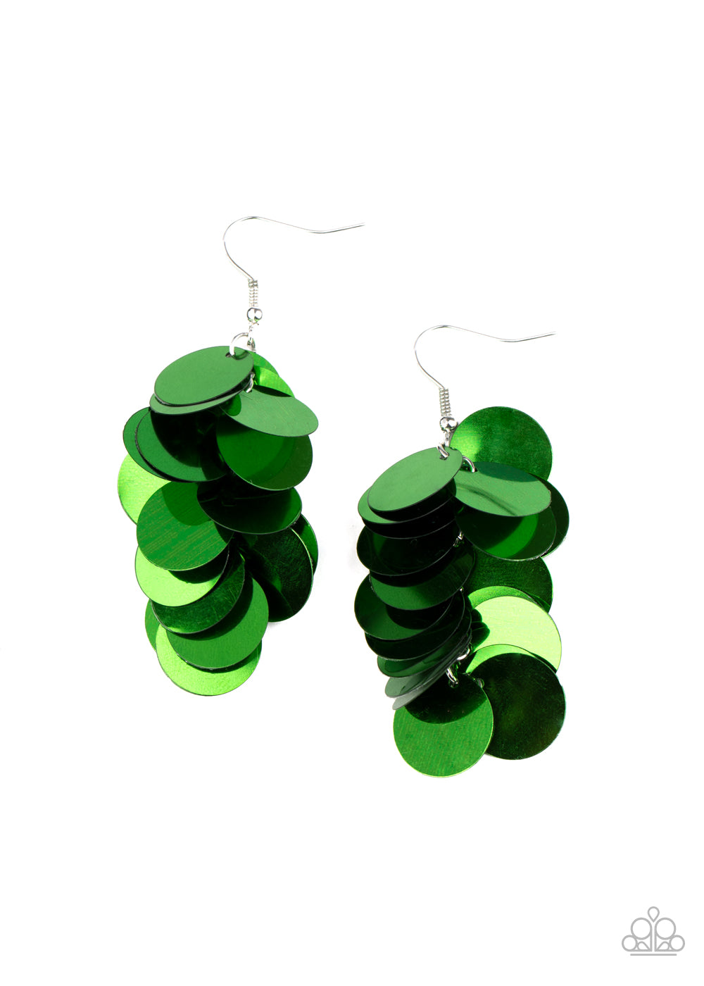 Now You SEQUIN It - Green earring