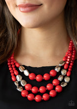 Load image into Gallery viewer, Flamingo Flamboyance - Red Necklace
