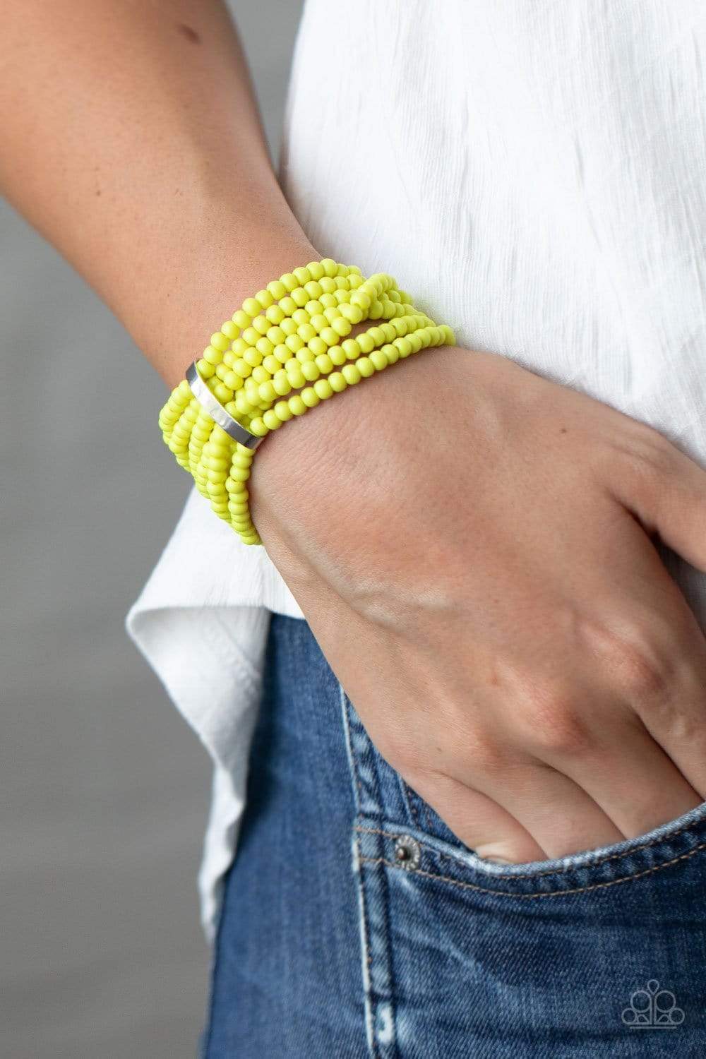 Thank Me Layer yellow bracelet
