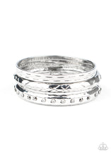 Load image into Gallery viewer, Revved Up Rhinestones - Silver bracelet
