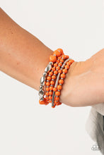 Load image into Gallery viewer, Vibrantly Vintage - Orange necklace
