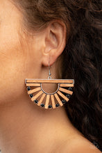 Load image into Gallery viewer, Wooden Wonderland - Black earring
