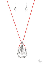 Load image into Gallery viewer, Texture Trekker - Red necklace
