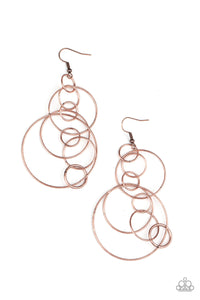 Running Circles Around You - Copper earring