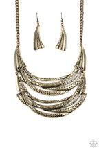 Load image into Gallery viewer, Read Between The VINES - Brass necklace
