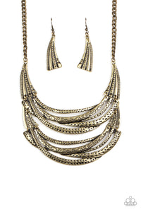 Read Between The VINES - Brass necklace